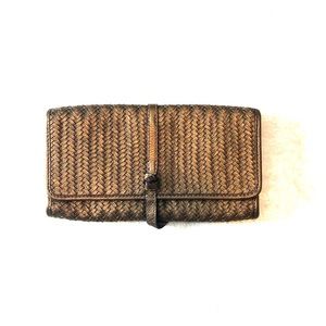 Banana Republic: clutch /wallet, bronze